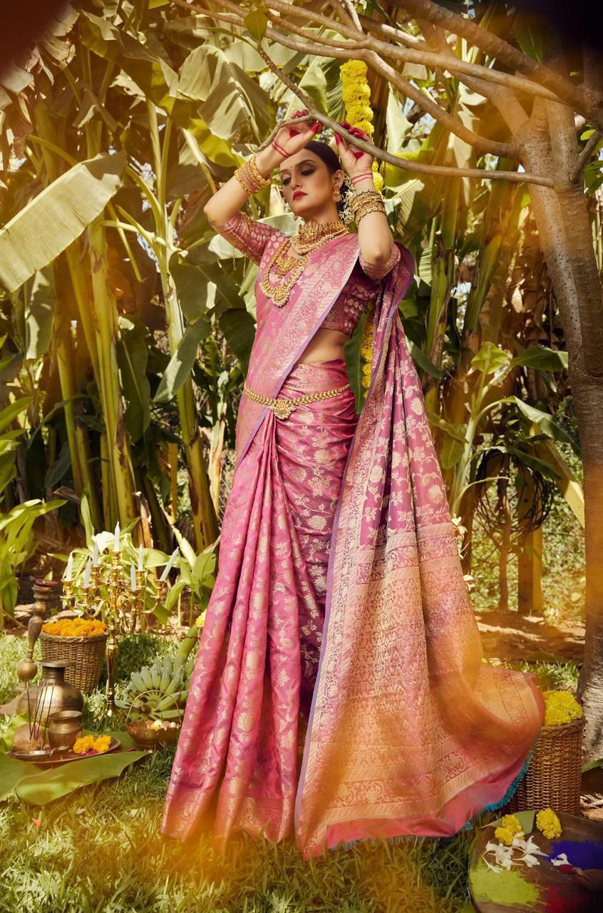 Aab Manchali Soft Lichi Silk Designer Sarees Catalog
